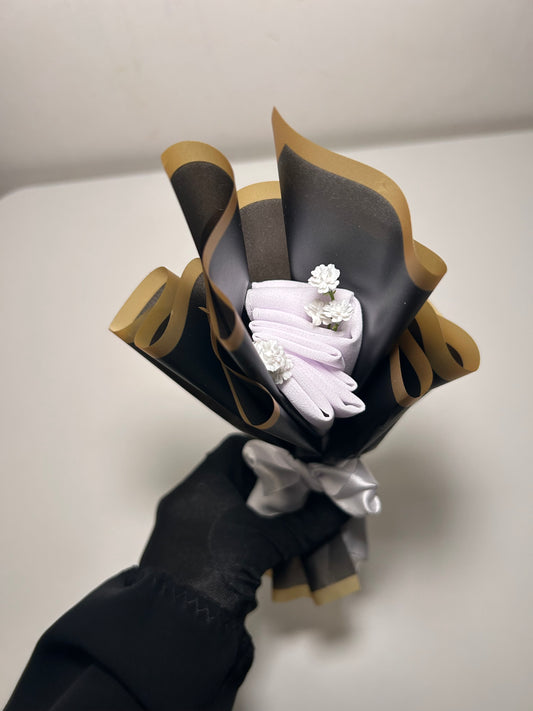 Bouquet individuel niqab blanc 🤍