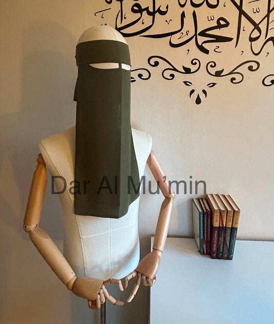 Niqab vert kaki