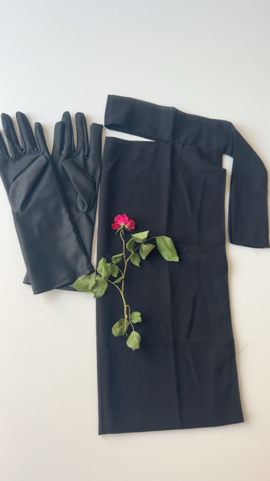 Kit Niqab Léger & Gants Courts Ultra-Tactiles
